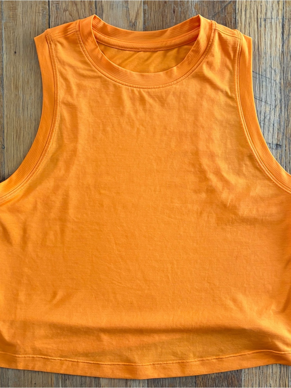Lululemon Orange Racerback Crop Tank Top Size 4
